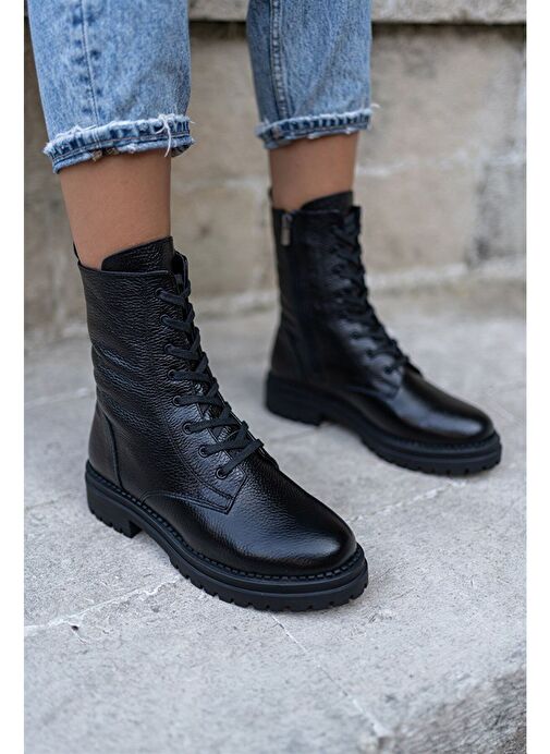 Alvis Siyah Deri Postal - Görsel 3