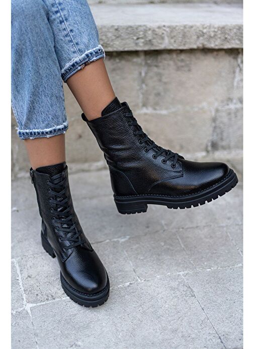 Alvis Siyah Deri Postal - Görsel 6