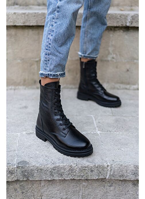 Alvis Siyah Deri Postal - Görsel 7