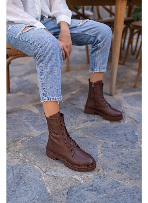 Alvis Kahve Deri Postal - Görsel 5