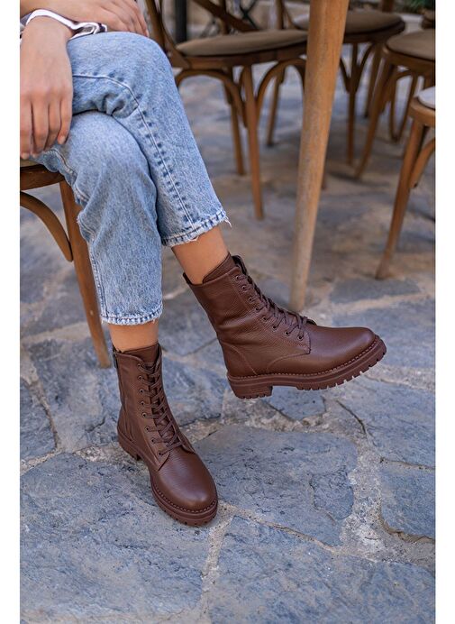 Alvis Kahve Deri Postal - Görsel 7