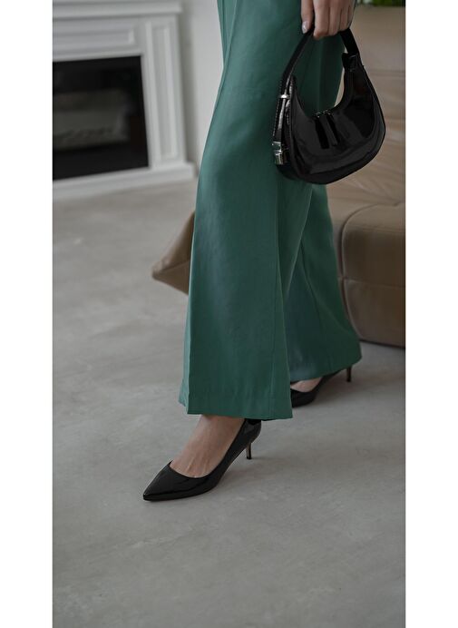 Ece'nin Butiği Siyah Kadın Rugan Stiletto Nell-65 - Görsel 2