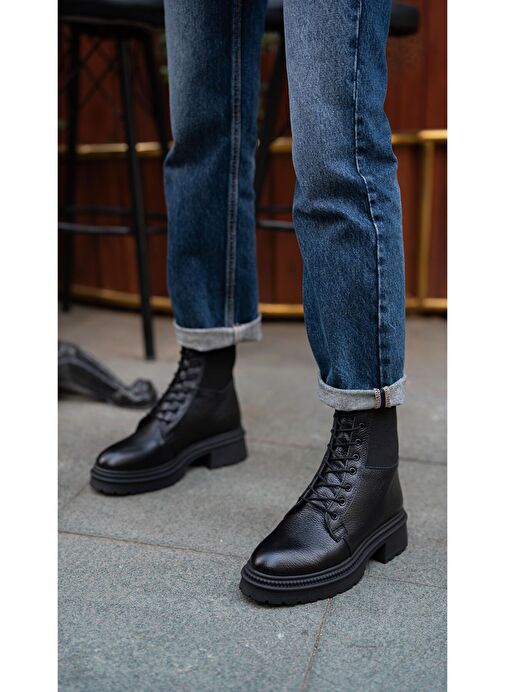 Martinelli Siyah Hakiki Deri Bot - Görsel 6