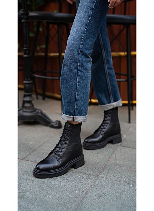 Martinelli Siyah Hakiki Deri Bot - Görsel 7