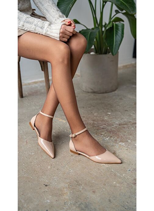 Ece'nin Butiği Bej Kadın Rugan Babet Yannick-197 - Görsel 2