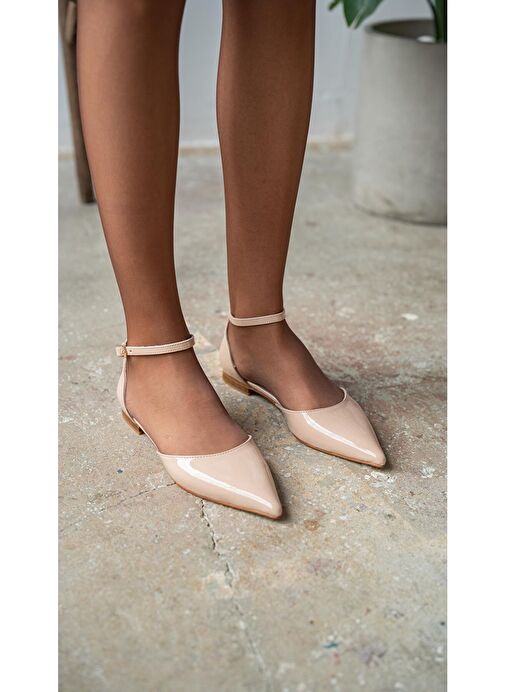 Ece'nin Butiği Bej Kadın Rugan Babet Yannick-197 - Görsel 3