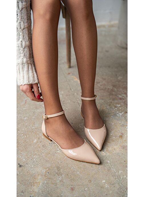 Ece'nin Butiği Bej Kadın Rugan Babet Yannick-197 - Görsel 7