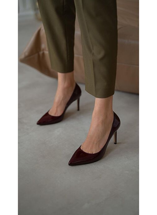 Pael Bordo Rugan Stiletto - Görsel 2