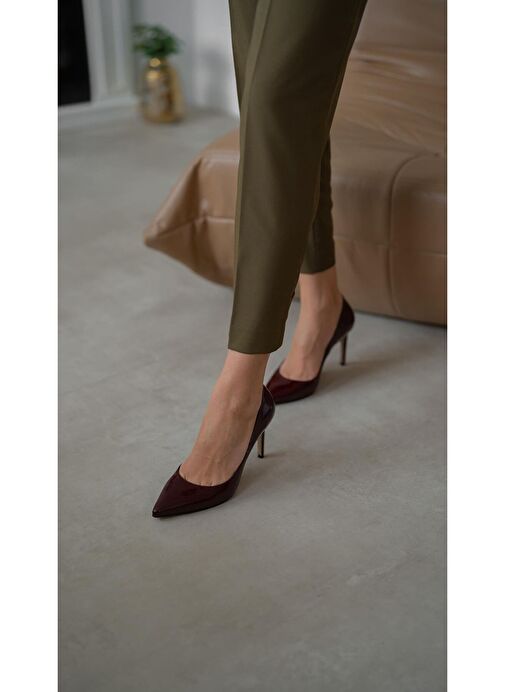Pael Bordo Rugan Stiletto - Görsel 3