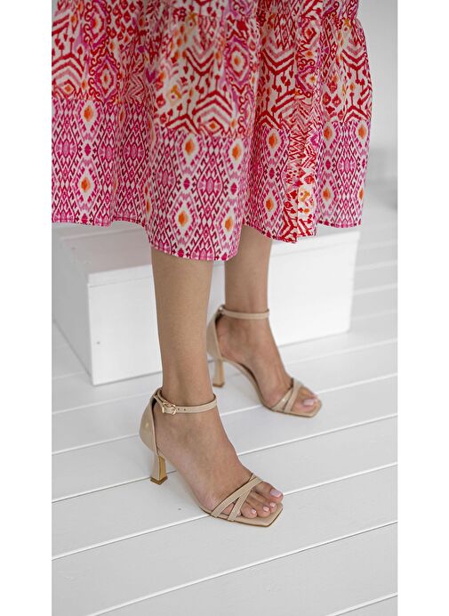 Amaros Ten Rugan Topuklu Ayakkabı - Görsel 4