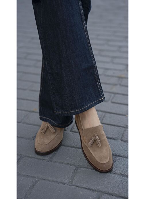 Ece'nin Butiği Camel Kadın Süet Günlük Ayakkabı Nick-465 - Görsel 2