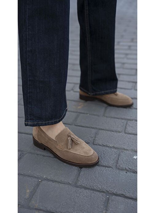 Ece'nin Butiği Camel Kadın Süet Günlük Ayakkabı Nick-465 - Görsel 3