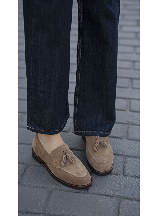 Ece'nin Butiği Camel Kadın Süet Günlük Ayakkabı Nick-465 - Görsel 6