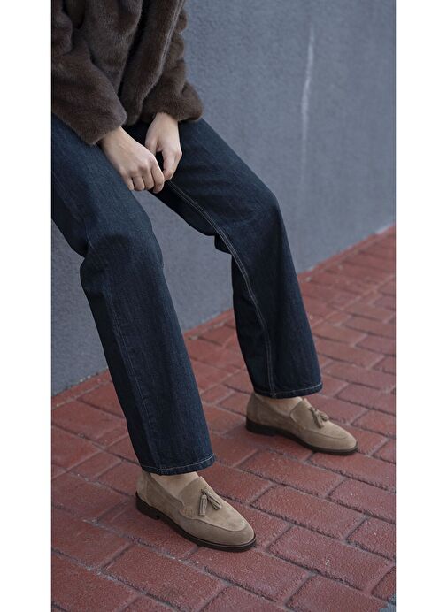 Ece'nin Butiği Camel Kadın Süet Günlük Ayakkabı Nick-465 - Görsel 7