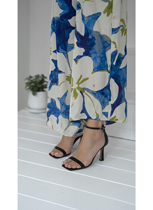 Arrow Siyah Hakiki Deri Topuklu Ayakkabı - Görsel 4