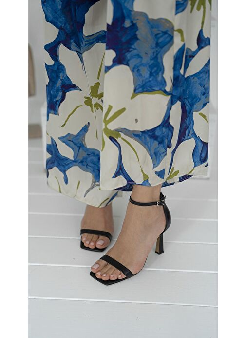 Arrow Siyah Hakiki Deri Topuklu Ayakkabı - Görsel 6