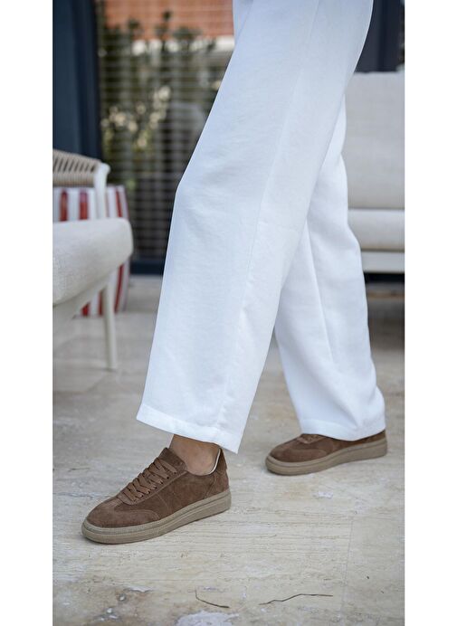 Ece'nin Butiği Taba Kadın Süet Sneaker Orsic-71 - Görsel 6