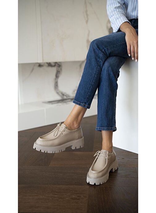 Stew Vizon Hakiki Deri Makosen Ayakkabı - Görsel 4