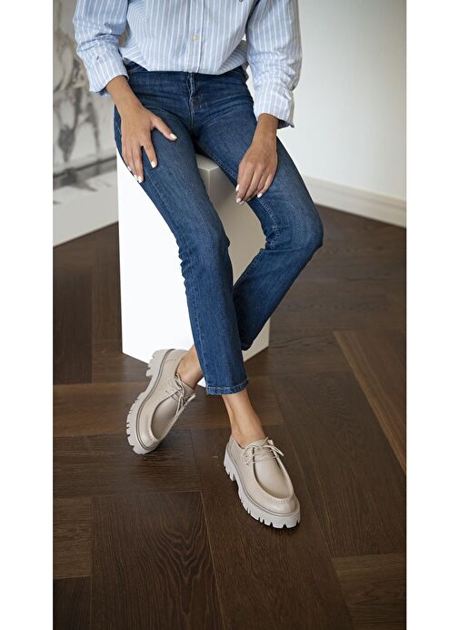 Stew Vizon Hakiki Deri Makosen Ayakkabı - Görsel 6