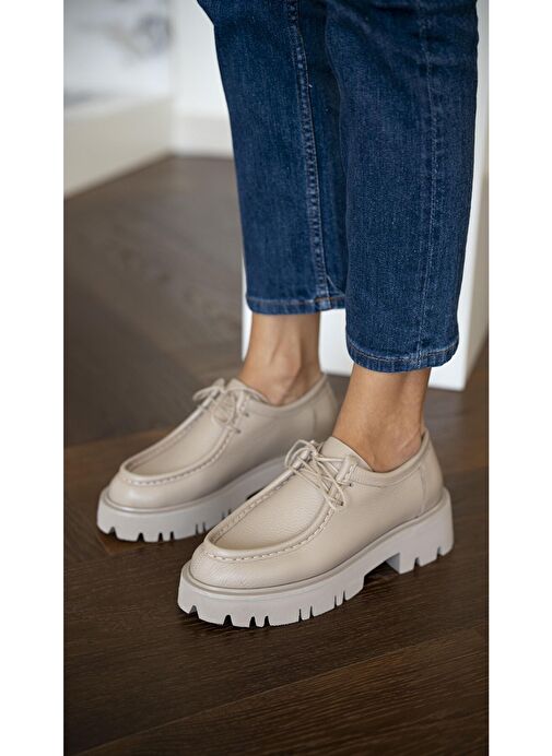 Stew Vizon Hakiki Deri Makosen Ayakkabı - Görsel 7