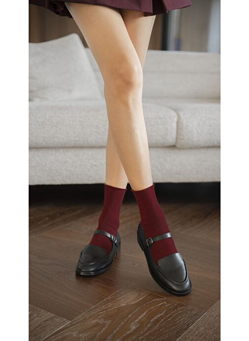 Ece'nin Butiği Siyah Kadın Deri Günlük Ayakkabı Nacho-1 - Görsel 2