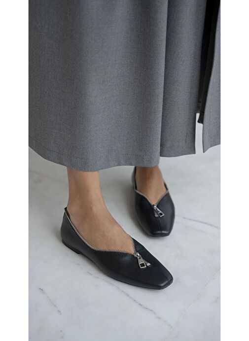 Andoni Siyah Hakiki Deri Babet - Görsel 5