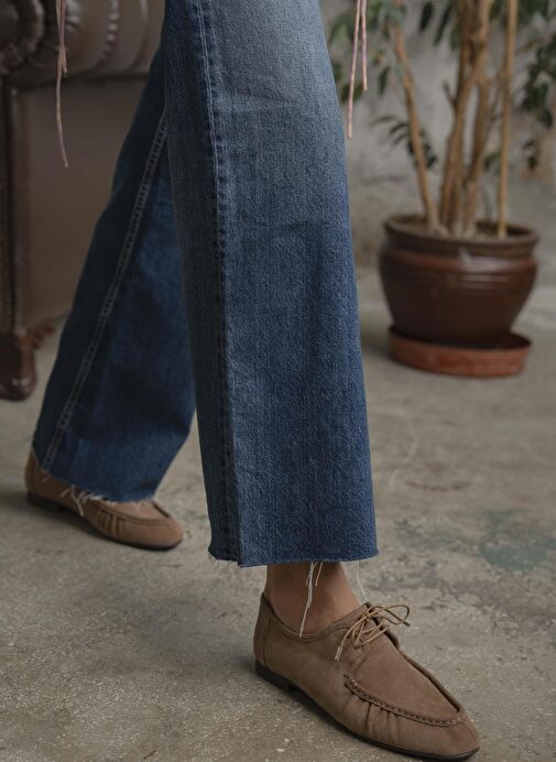 Carter Camel Süet Hakiki Deri Makosen Ayakkabı - Görsel 4