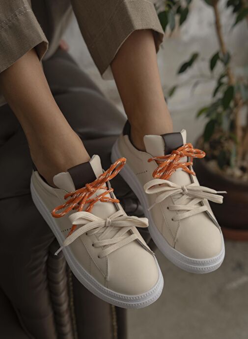 Sedorf Bej Hakiki Deri Spor Ayakkabı - Görsel 3