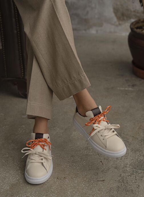 Sedorf Bej Hakiki Deri Spor Ayakkabı - Görsel 6