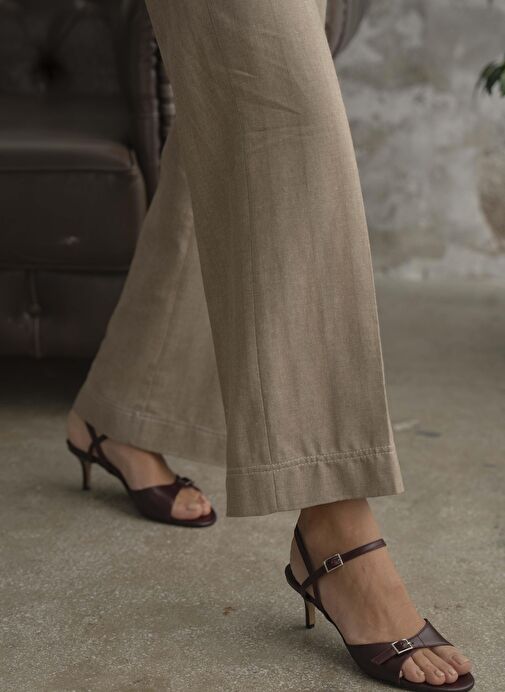 Grifin Bordo Hakiki Deri Kadın Topuklu Ayakkabı - Görsel 4