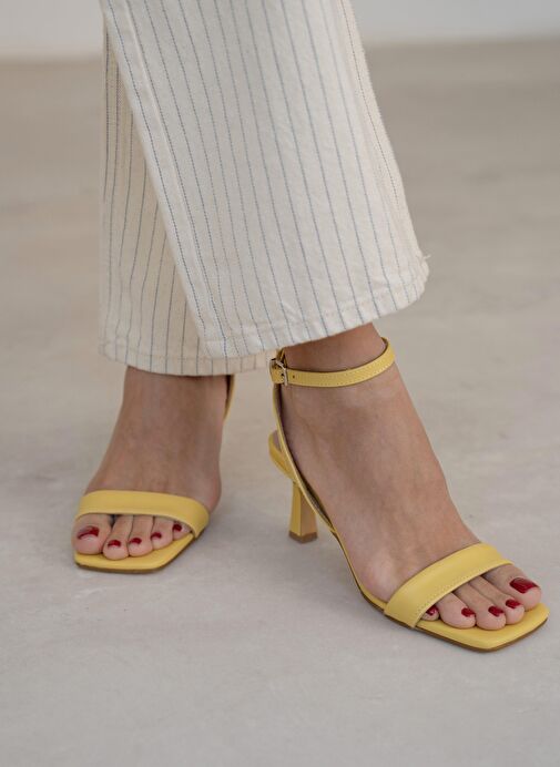 Waylon Sarı Topuklu Ayakkabı - Görsel 2