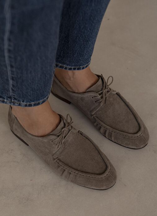 Carter Vizon Süet Hakiki Deri Makosen Ayakkabı - Görsel 2