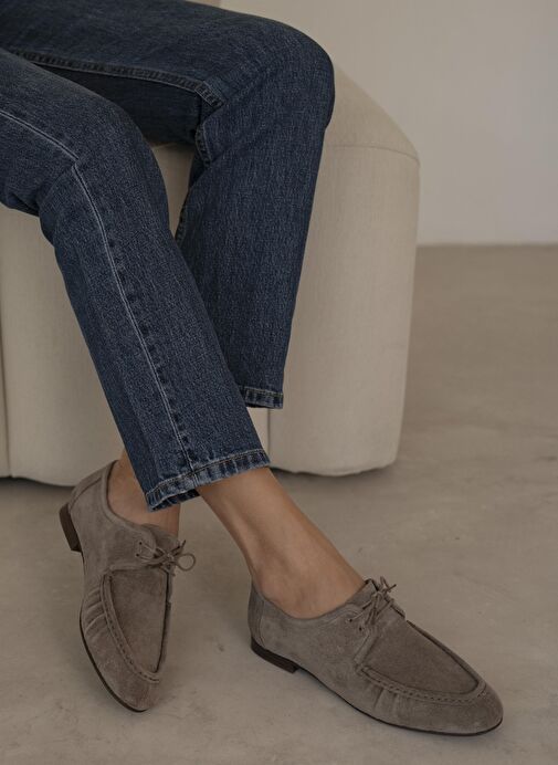 Carter Vizon Süet Hakiki Deri Makosen Ayakkabı - Görsel 5