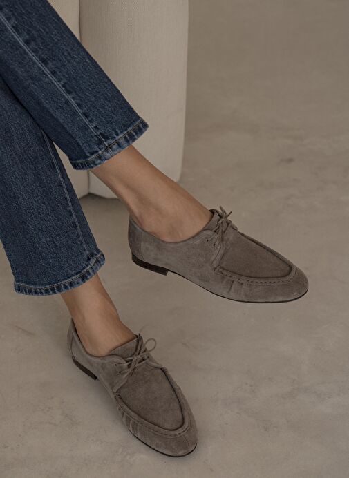 Carter Vizon Süet Hakiki Deri Makosen Ayakkabı - Görsel 4