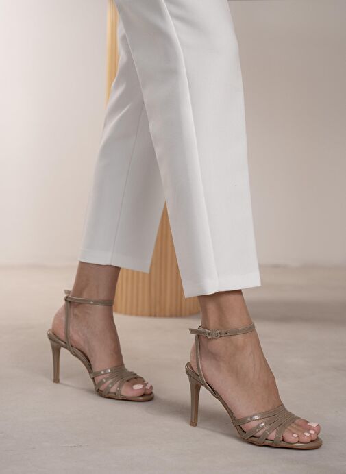 Evander Vizon Rugan Hakiki Deri Topuklu Ayakkabı - Görsel 2