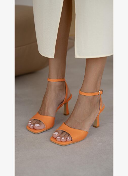 Winsdor Turuncu Topuklu Ayakkabı - Görsel 6