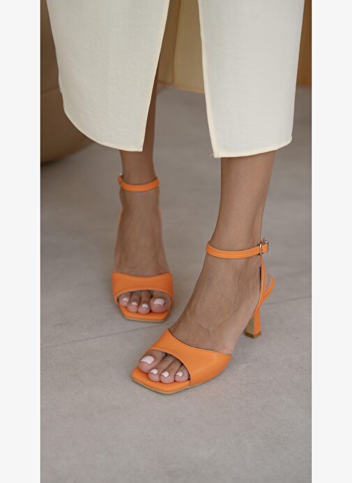 Winsdor Turuncu Topuklu Ayakkabı - Görsel 4