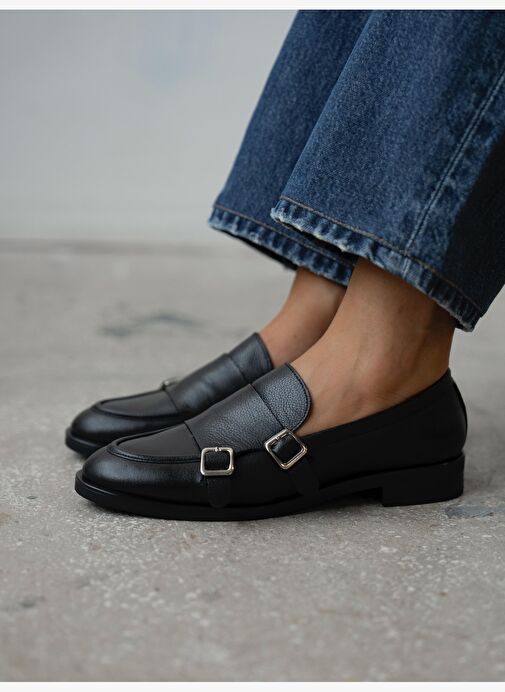 Vely Siyah Hakiki Deri Kadın MAKOSEN - Görsel 3