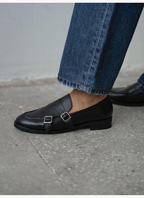 Vely Siyah Hakiki Deri Kadın MAKOSEN - Görsel 2