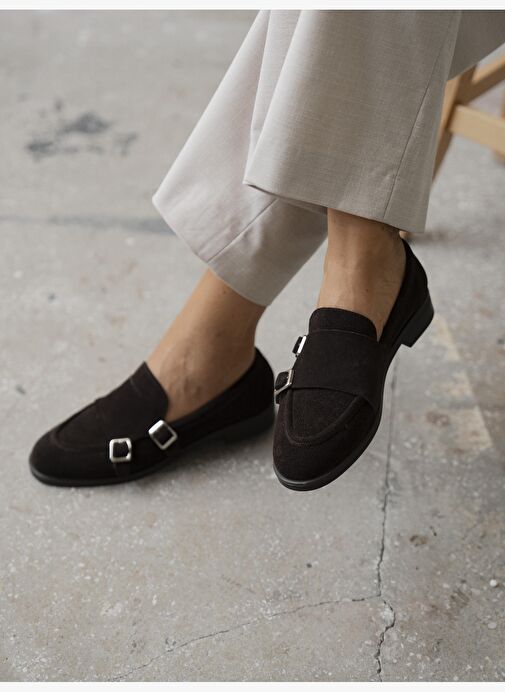 Vely Kahve Süet Hakiki Deri Kadın MAKOSEN - Görsel 3