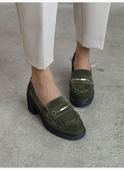 Epis Haki Süet Hakiki Deri Kadın MAKOSEN - Görsel 4