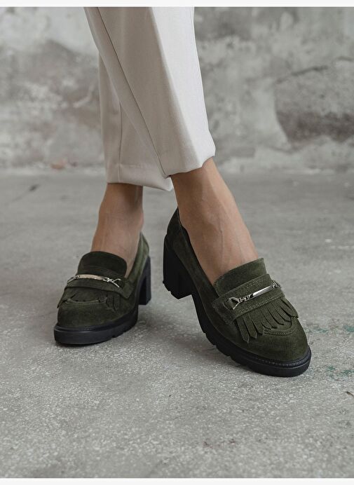 Epis Haki Süet Hakiki Deri Kadın MAKOSEN - Görsel 3