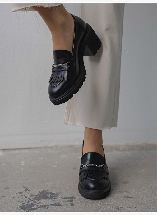 Epis Siyah Hakiki Deri Kadın MAKOSEN - Görsel 2