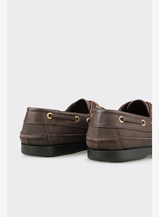 Kahve Deri Erkek Günlük Ayakkabı - Görsel 6