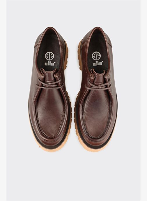 Kahve Deri Kadın Günlük Ayakkabı - Görsel 5