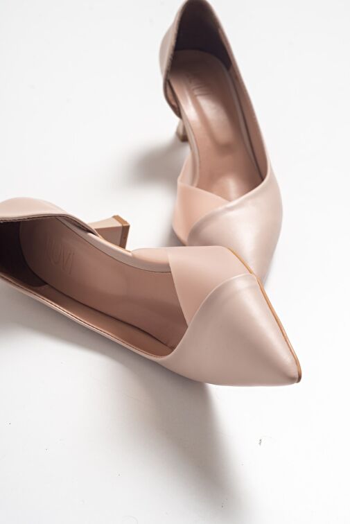 353 Ten Cilt Topuklu Kadın Ayakkabı - Görsel 4