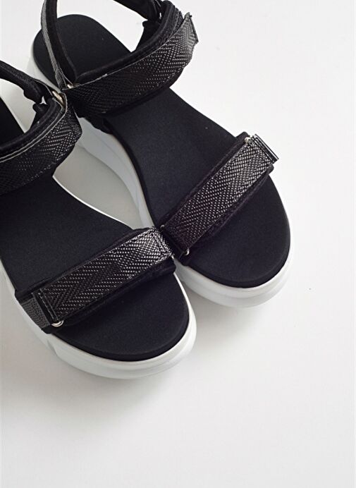 4760 Siyah Kadın Sandalet - Görsel 4