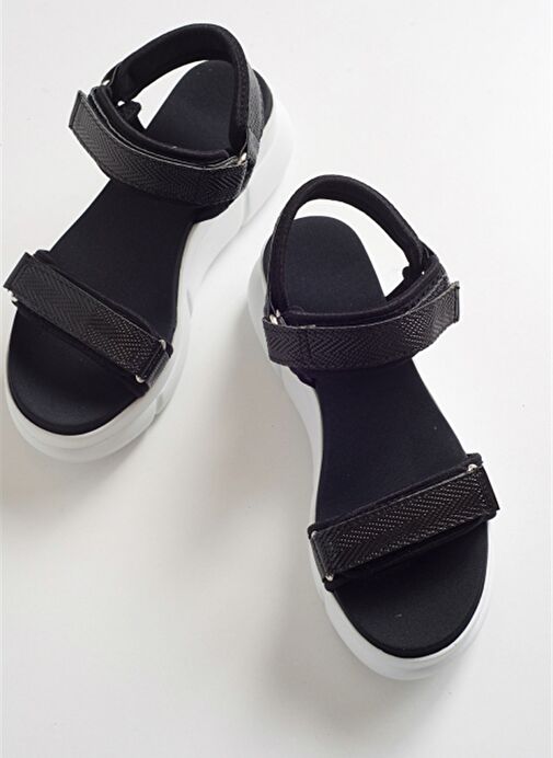 4760 Siyah Kadın Sandalet - Görsel 3