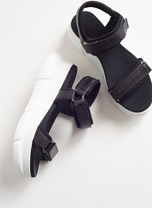 4760 Siyah Kadın Sandalet - Görsel 5