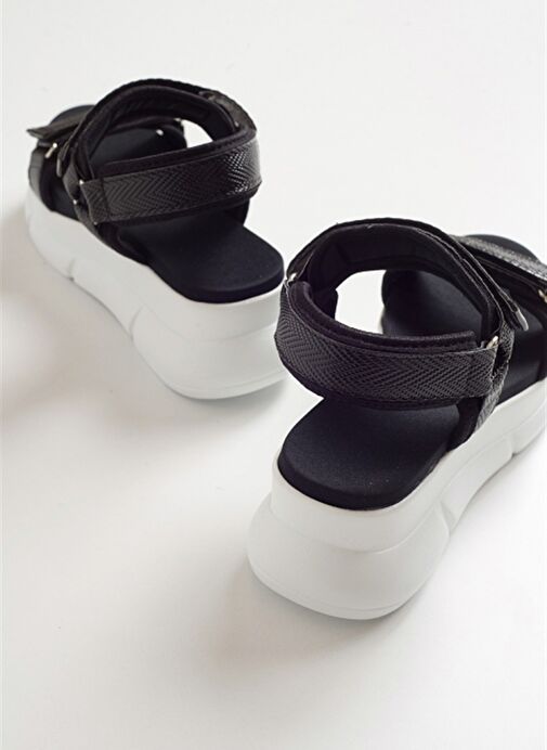 4760 Siyah Kadın Sandalet - Görsel 7